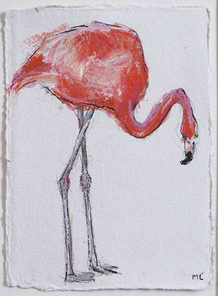 Flamingo2-15x20cm-indiapapier